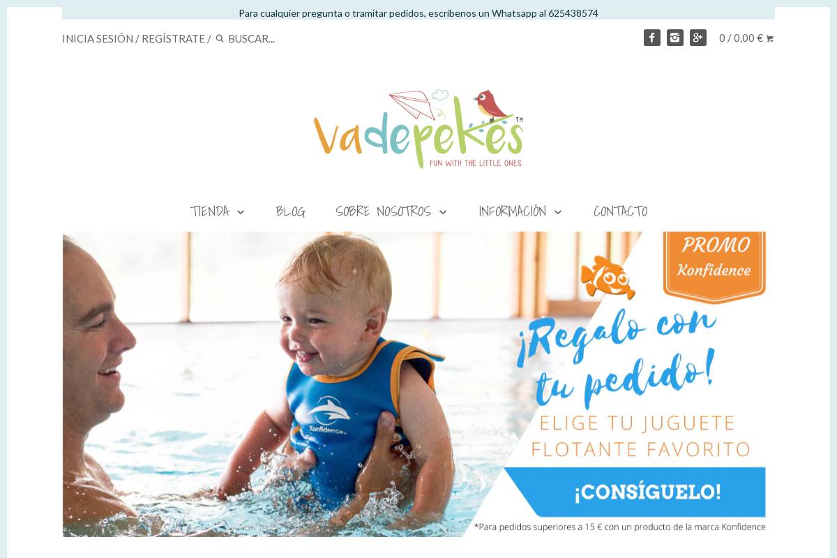 vadepekes.com homepage screenshot