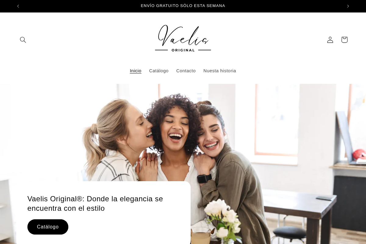 Vaelis Original homepage screenshot