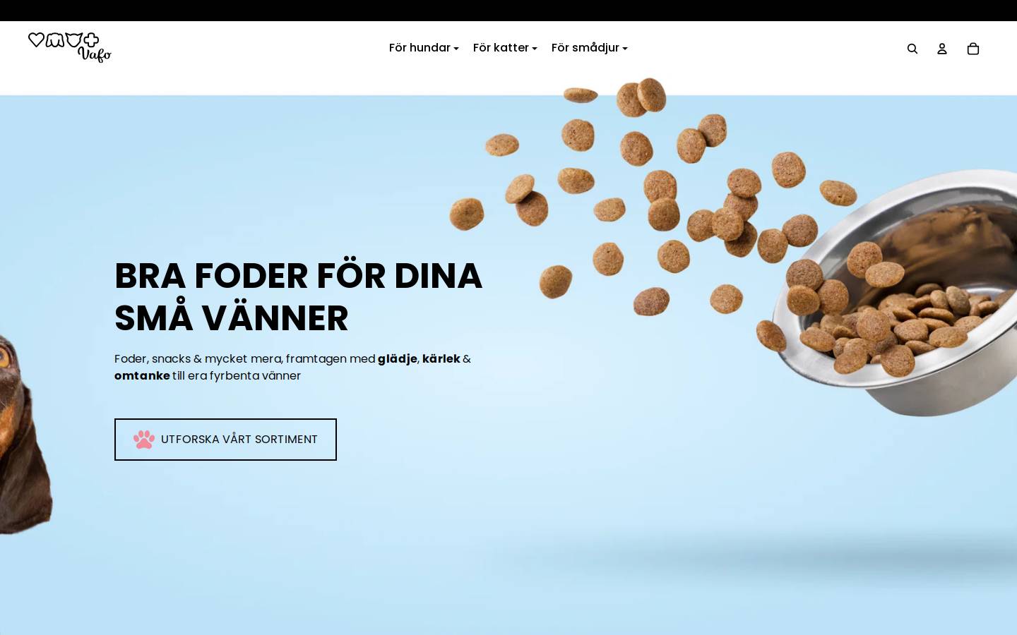 vafo.se homepage screenshot