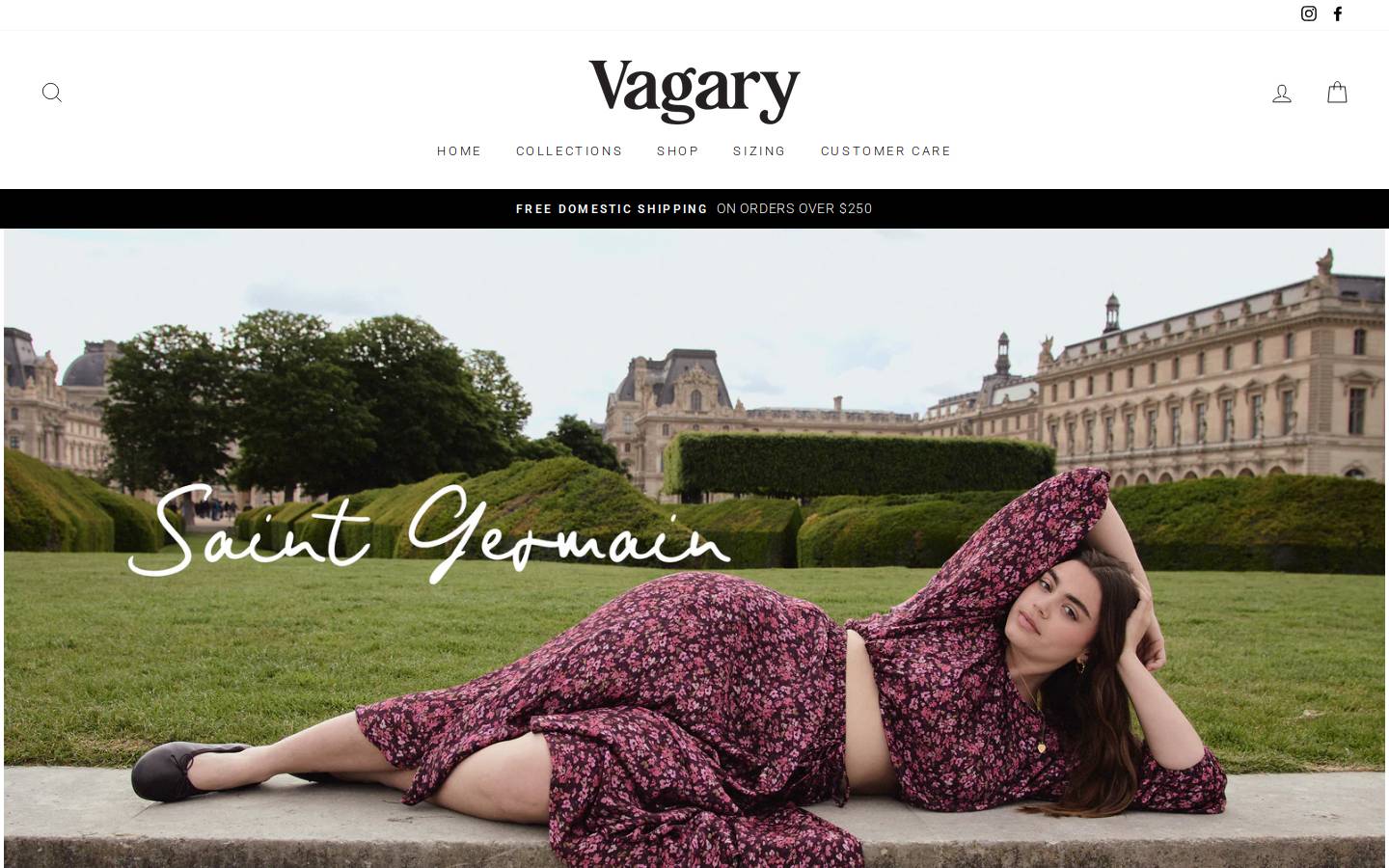 vagary.com.au homepage screenshot