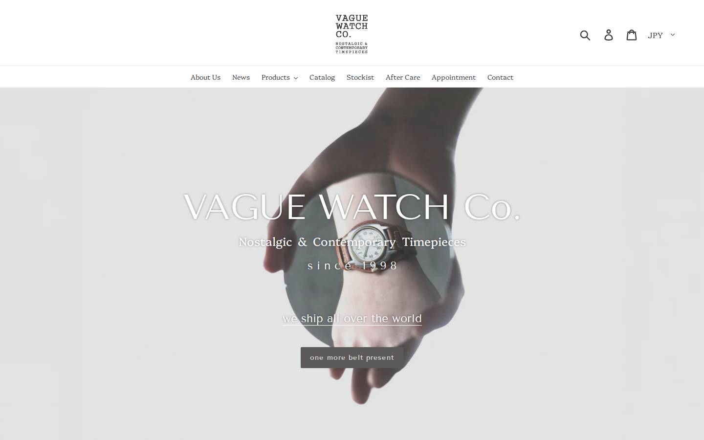 vague-w.co.jp homepage screenshot