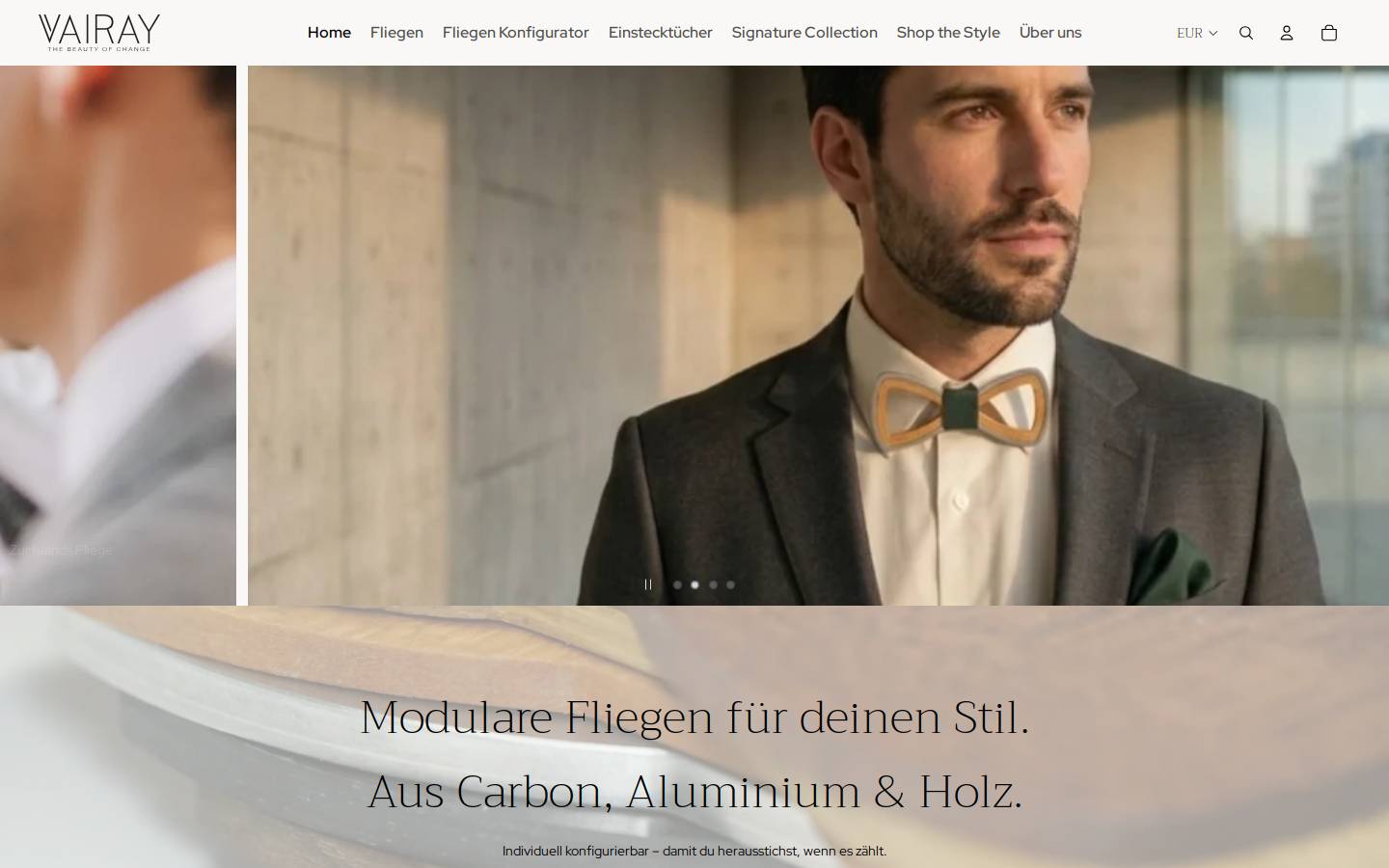 vairay.de homepage screenshot