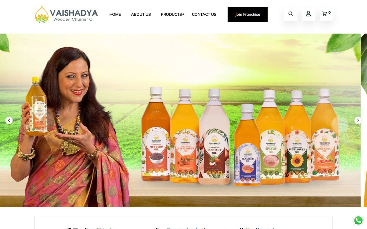 vaishadya.in homepage screenshot