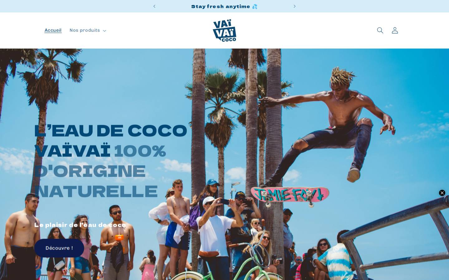 Vaïvaï homepage screenshot