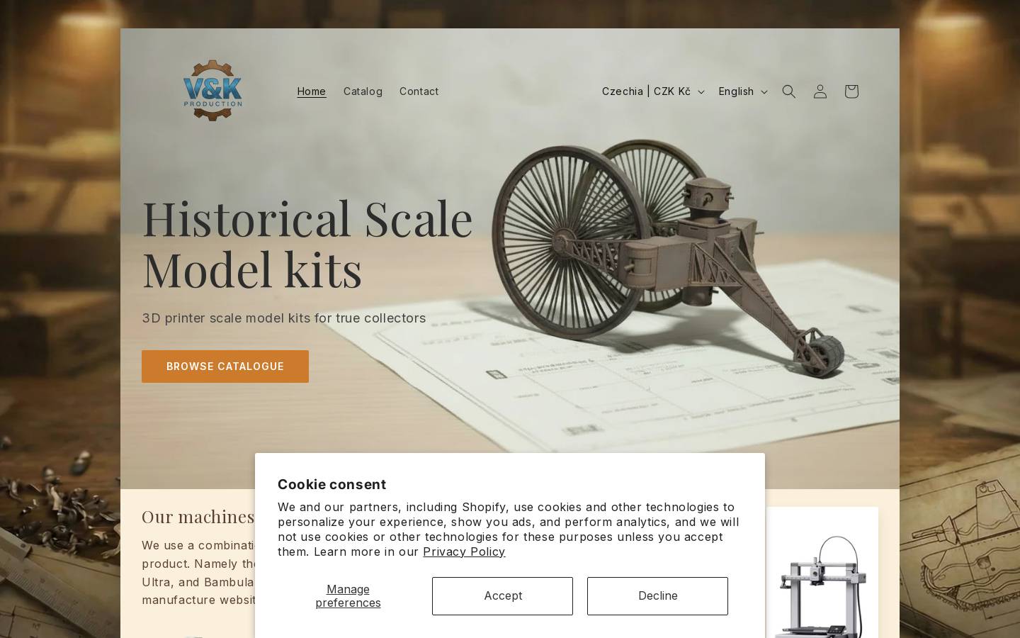 vakproduction.com homepage screenshot