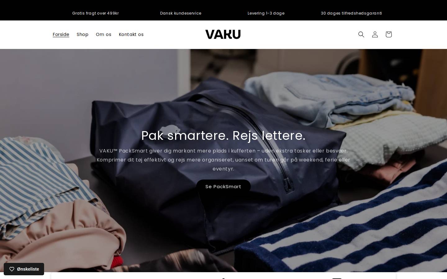 Vaku homepage screenshot