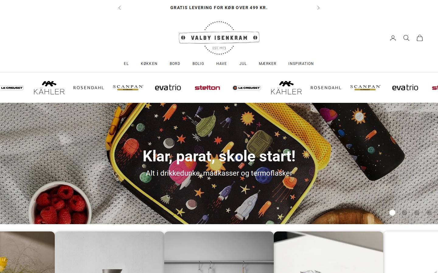 Valby Isenkram homepage screenshot