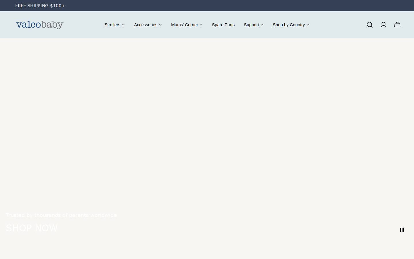 valcobabyusa.com homepage screenshot
