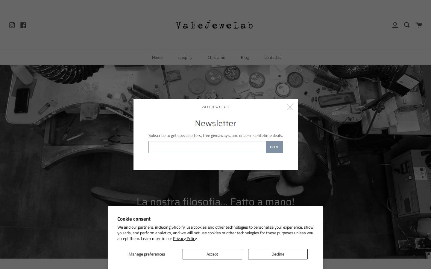 valejewelab.com homepage screenshot