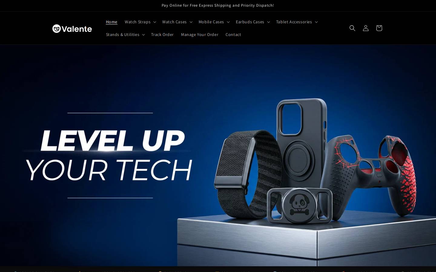 valentestore.in homepage screenshot