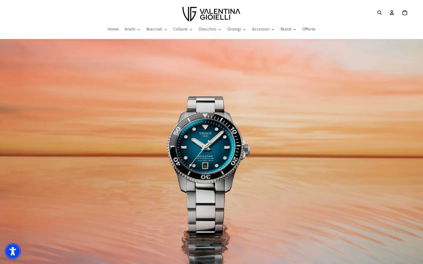 Valentinagioielli homepage screenshot