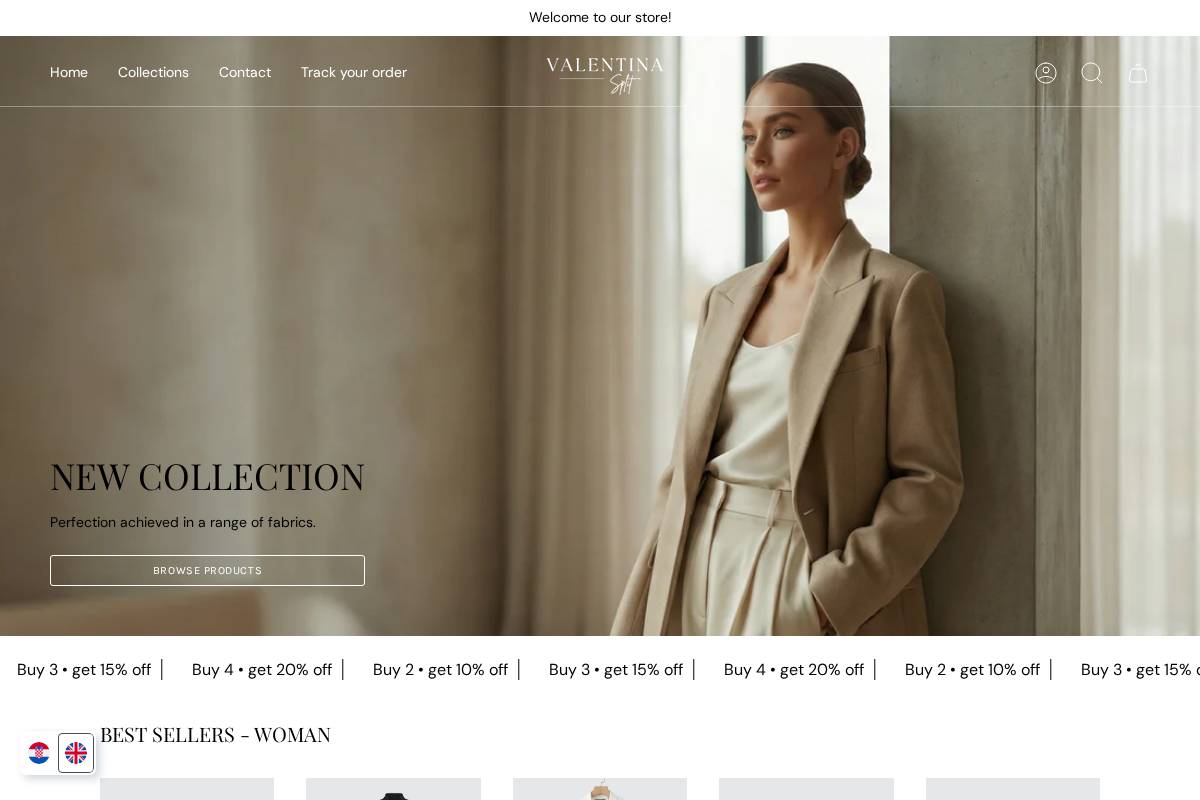 valentinasplit.com homepage screenshot
