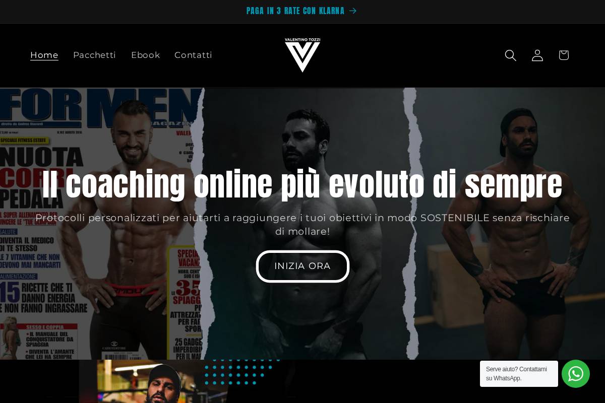 valentinotozzi.com homepage screenshot
