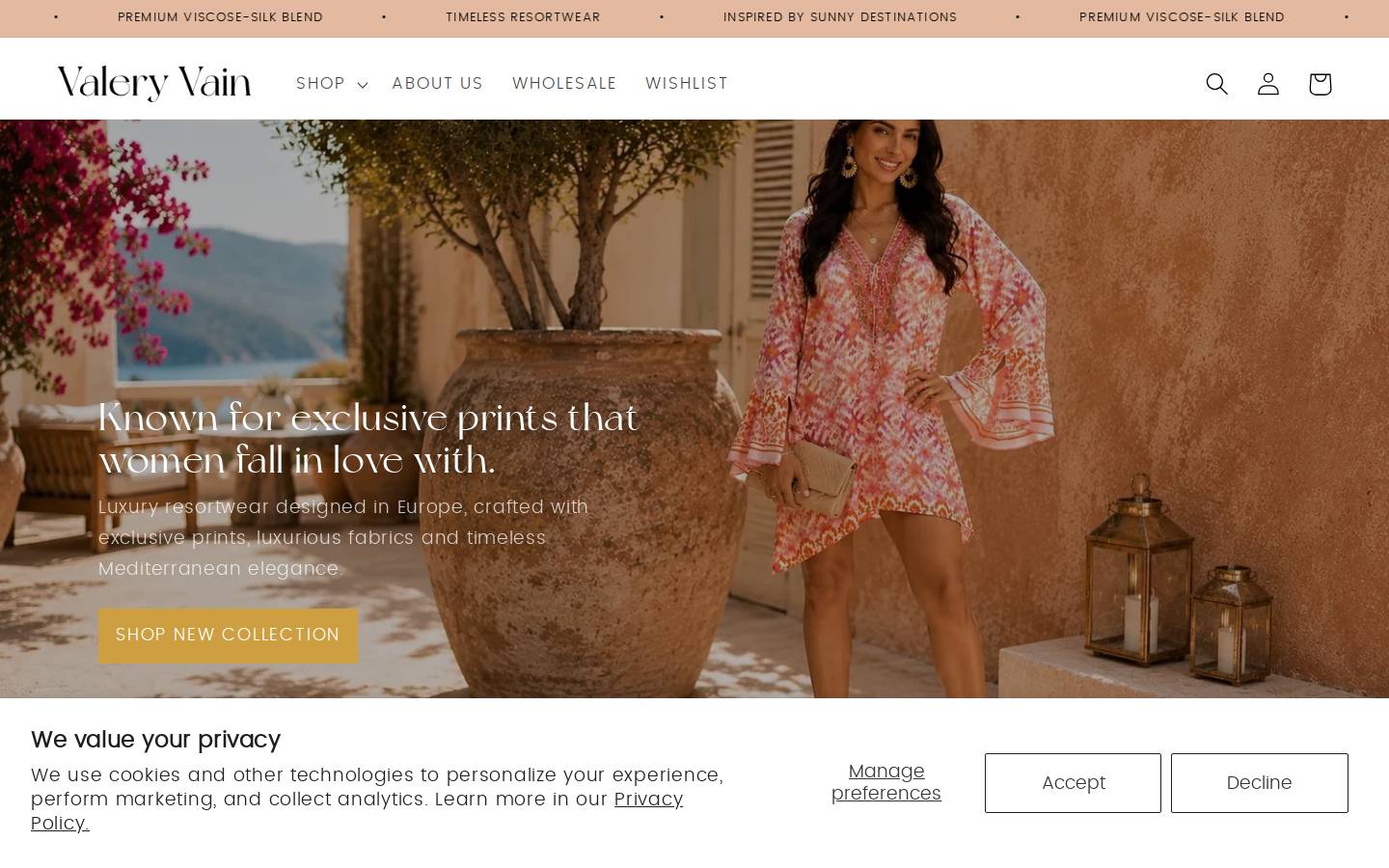 valeryvain.com homepage screenshot