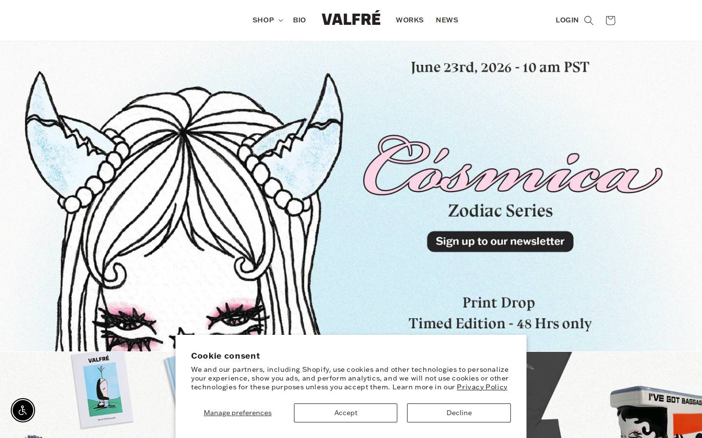 Ilse Valfre homepage screenshot