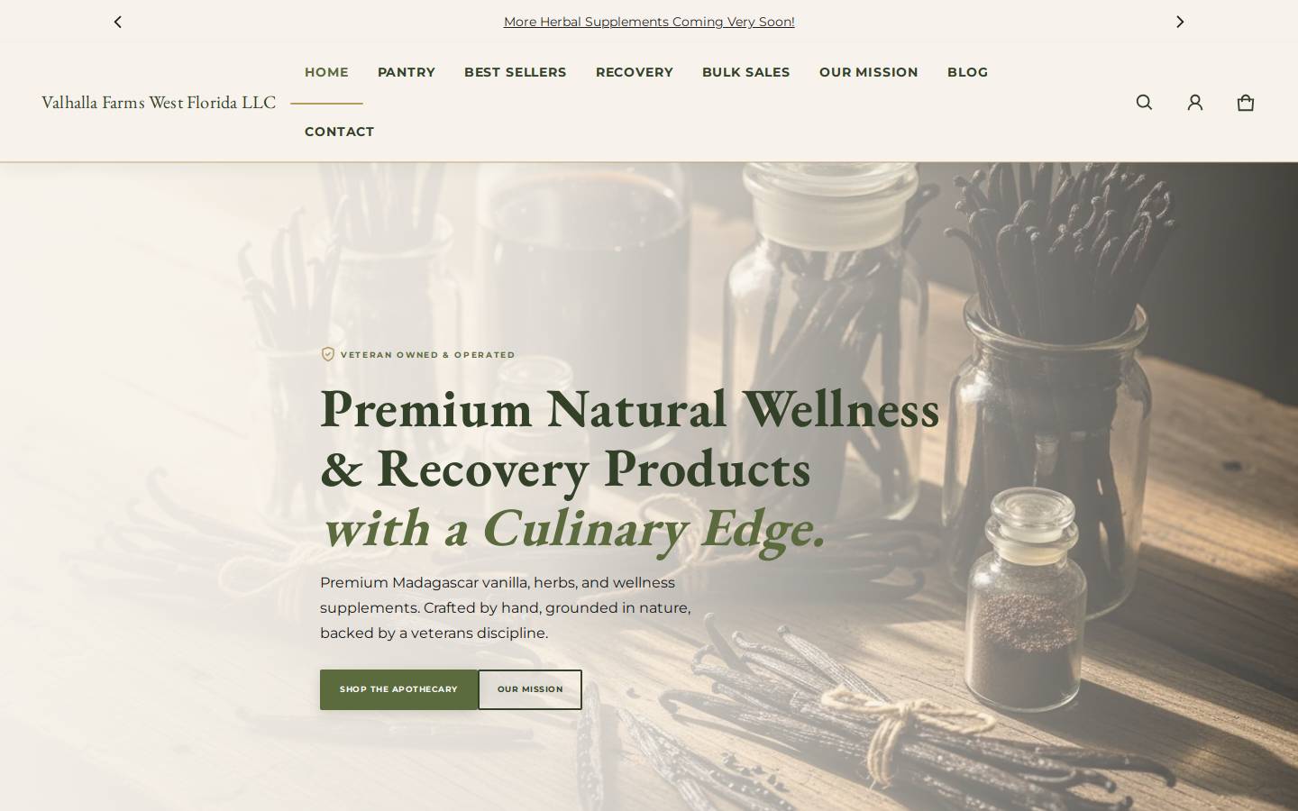 valhallafarmswf.com homepage screenshot