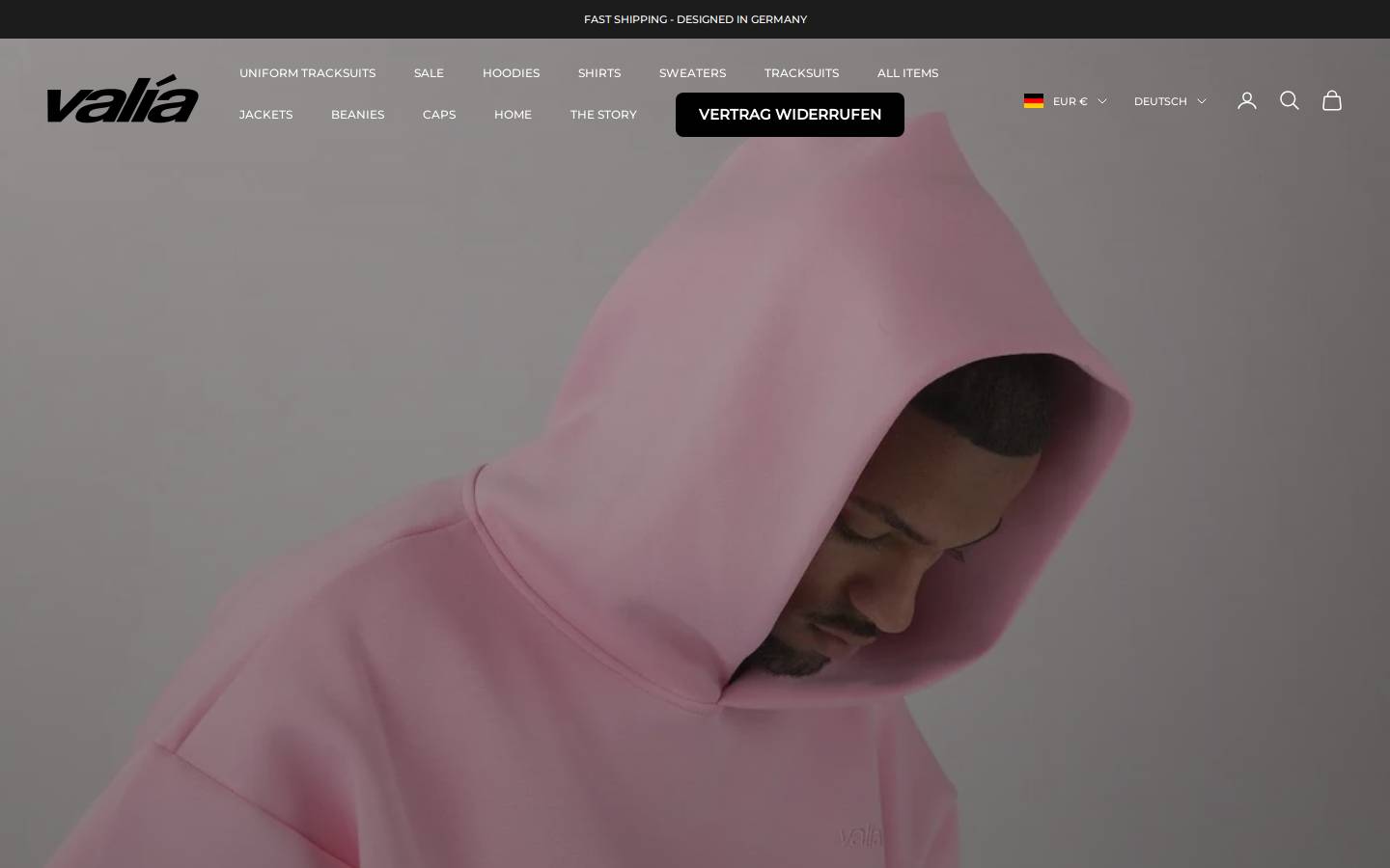 Valiaclo homepage screenshot