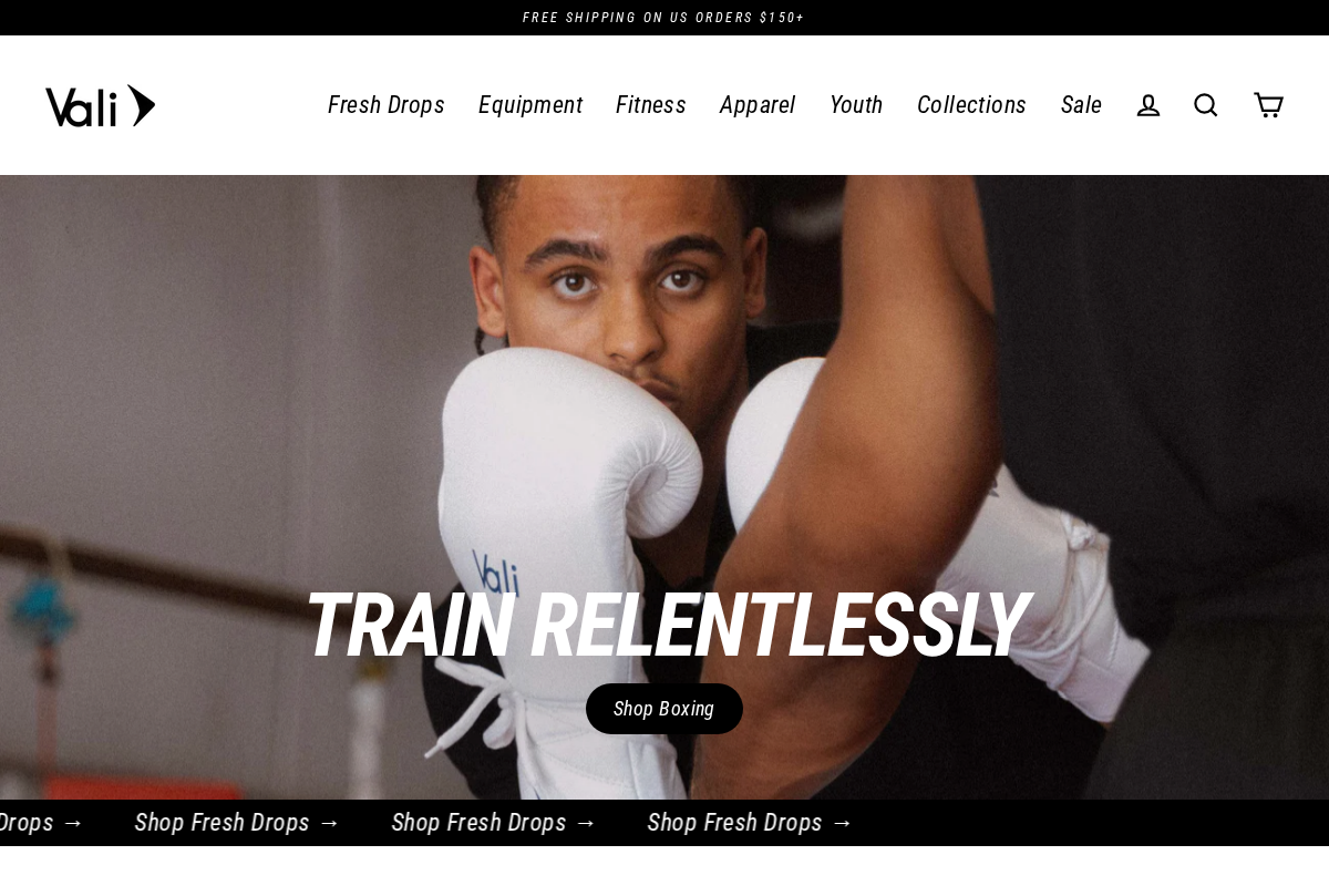 Vali homepage screenshot