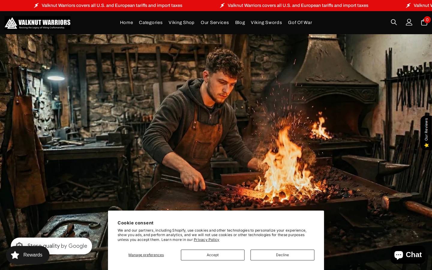 valknutwarrior.com homepage screenshot