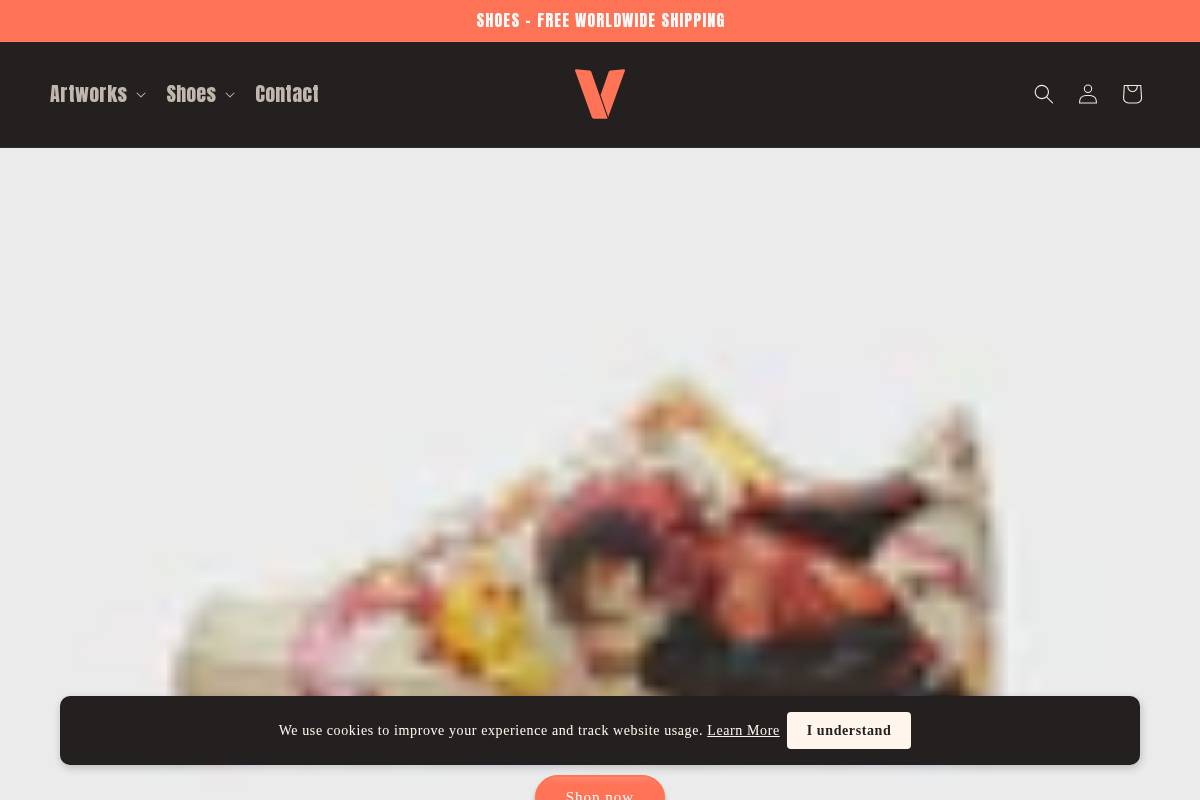 vallerje.com homepage screenshot