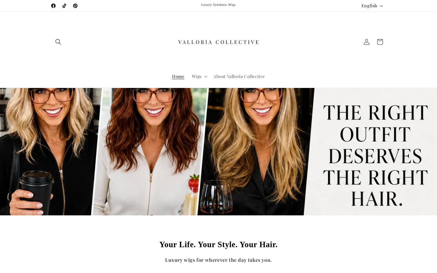 valloriacollective.com homepage screenshot