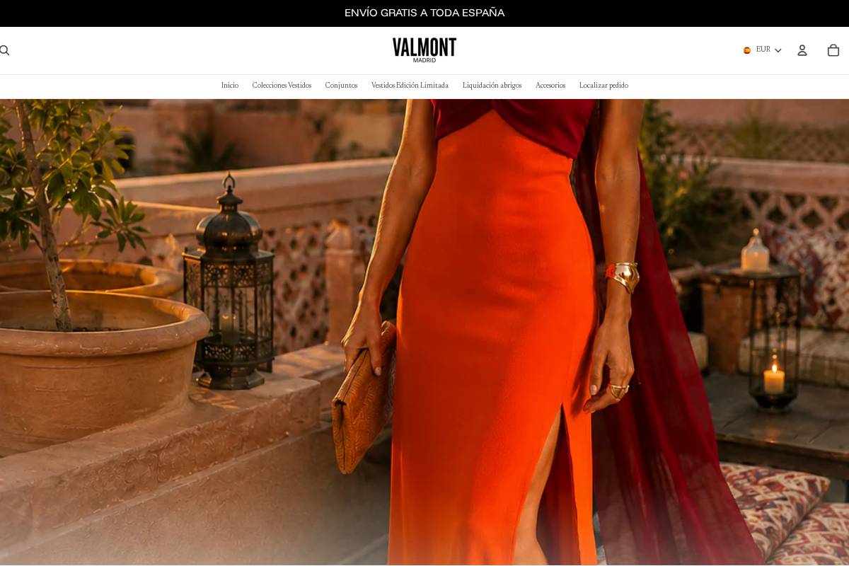 Valmontmadrid homepage screenshot