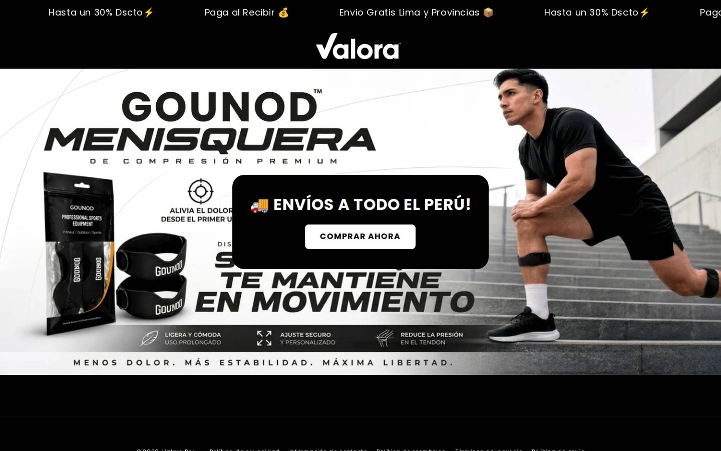 valoraperu.com homepage screenshot