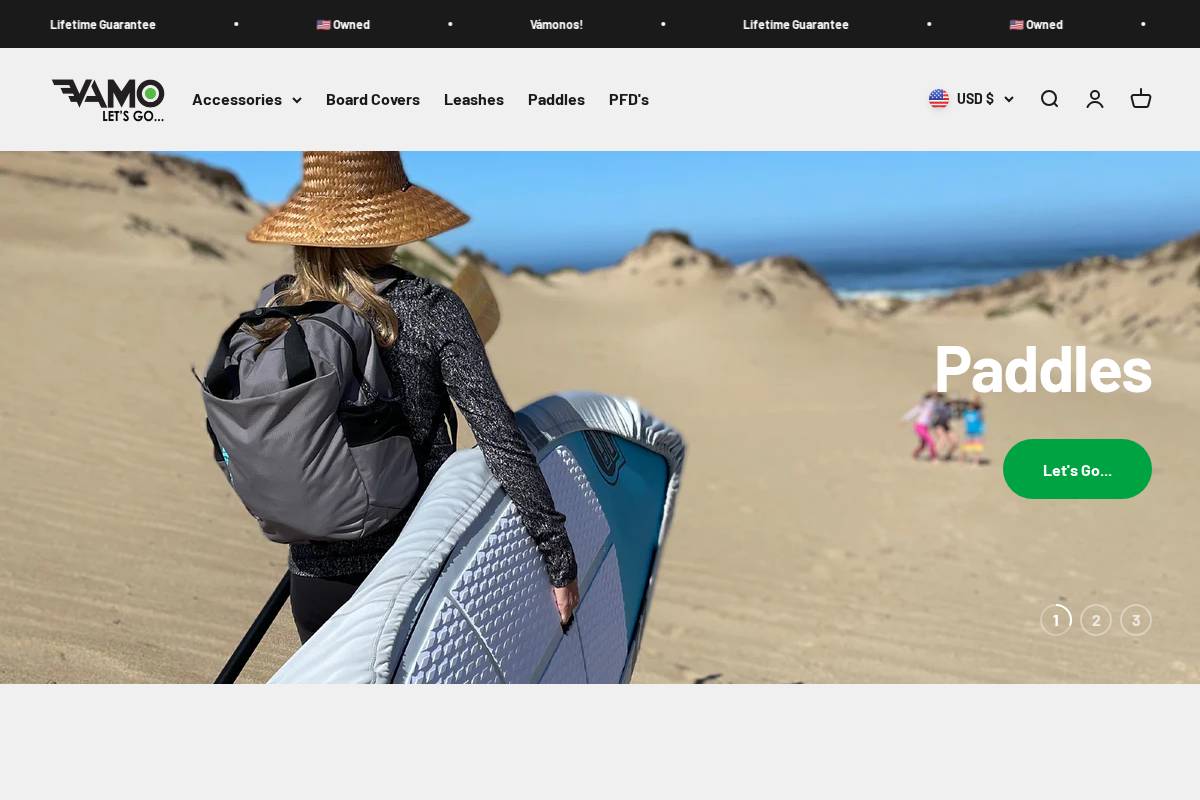 vamolife.com homepage screenshot