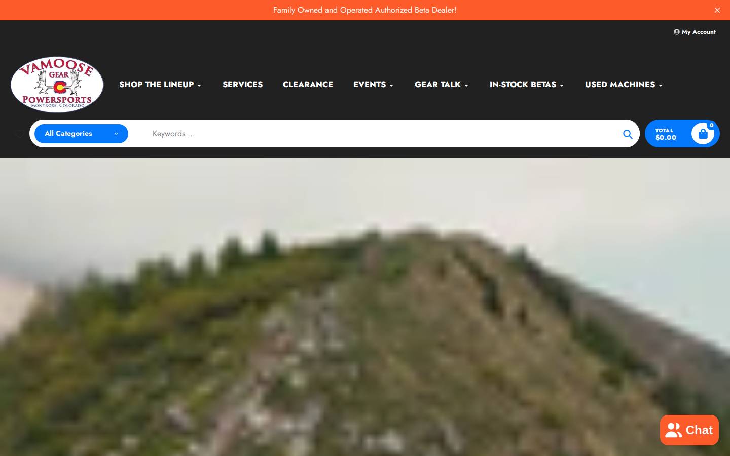 vamoosegear.com homepage screenshot