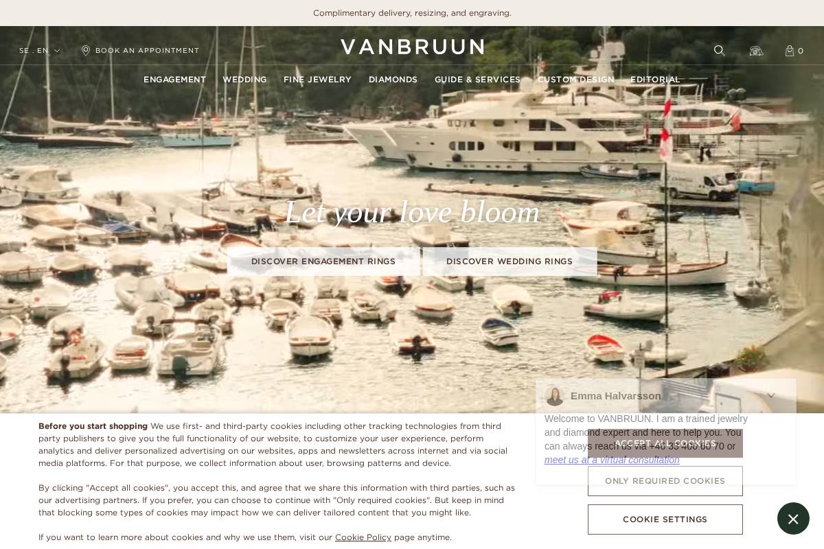 VANBRUUN homepage screenshot