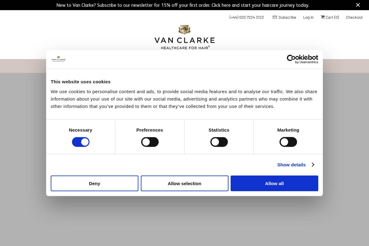 Michael Van Clarke homepage screenshot