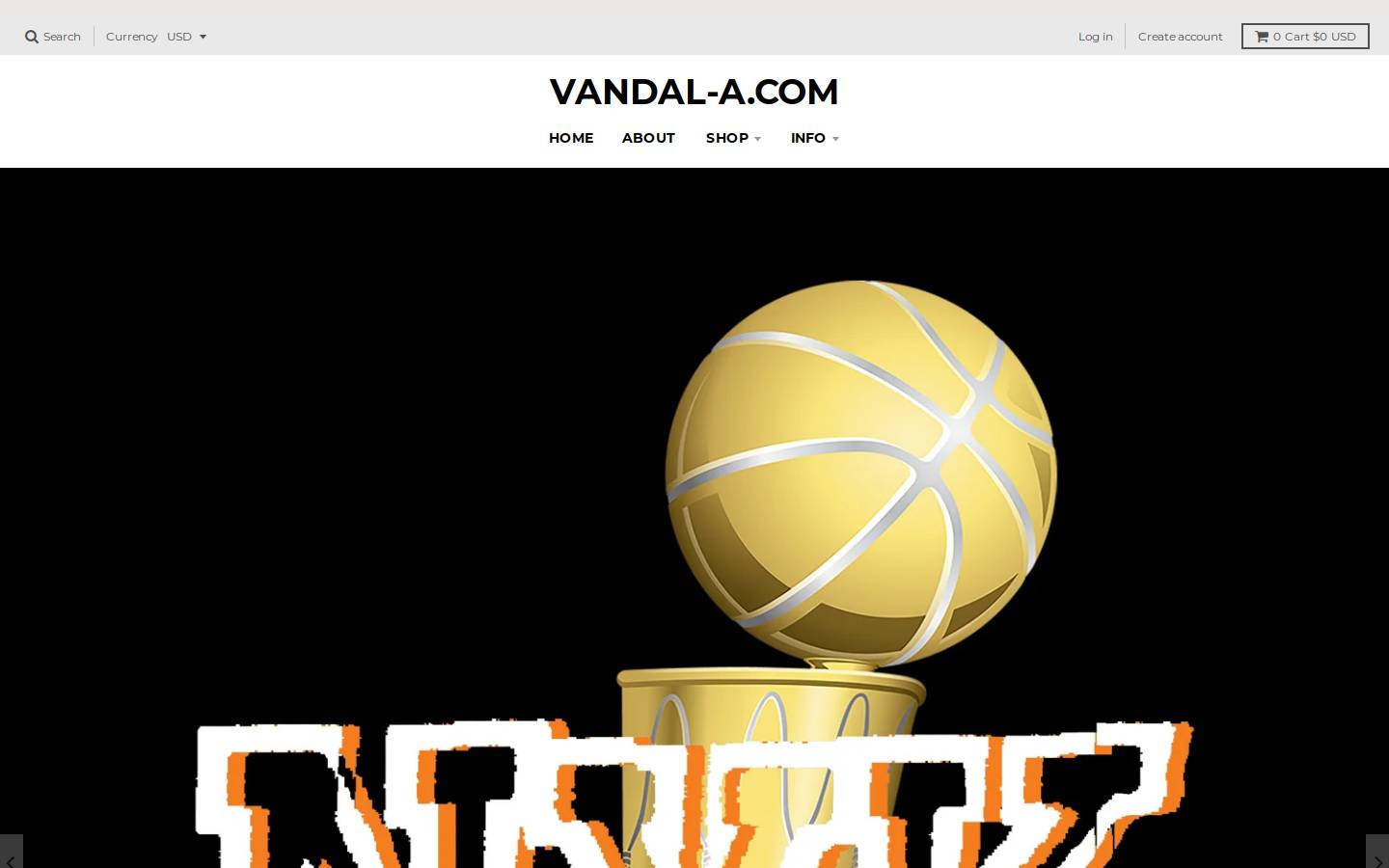 vandal-a.com homepage screenshot