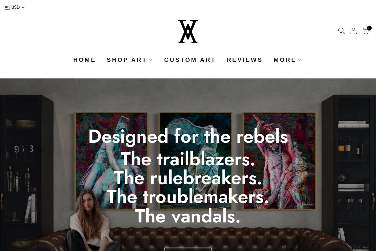 vandulizm.com homepage screenshot