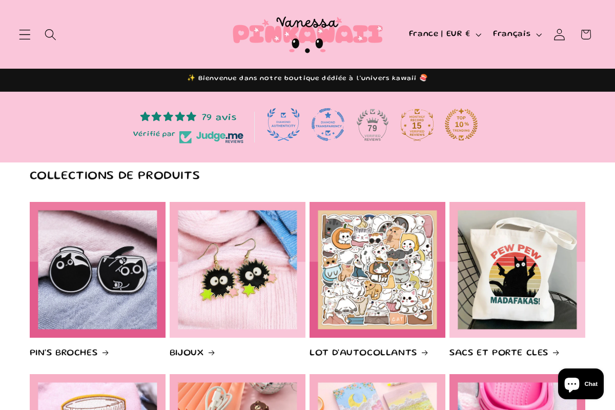 Vanessa.Pinkawaii homepage screenshot