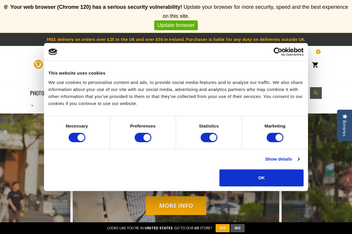 Vanguard World UK homepage screenshot