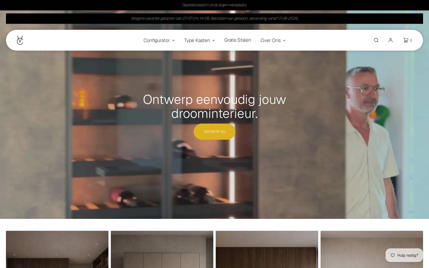 Vanice Interior homepage screenshot