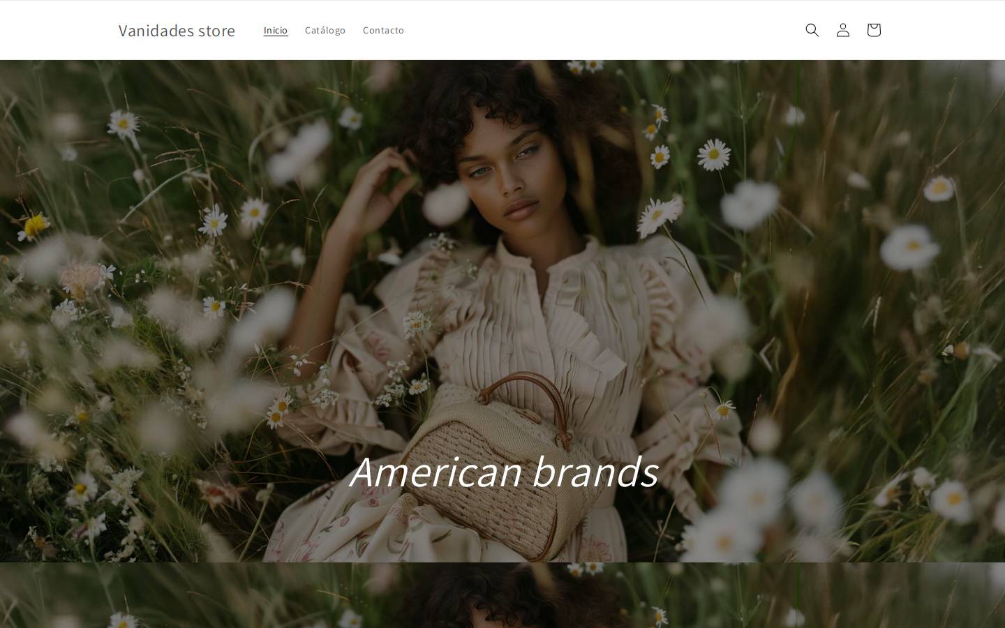 vanidadesstore.com homepage screenshot