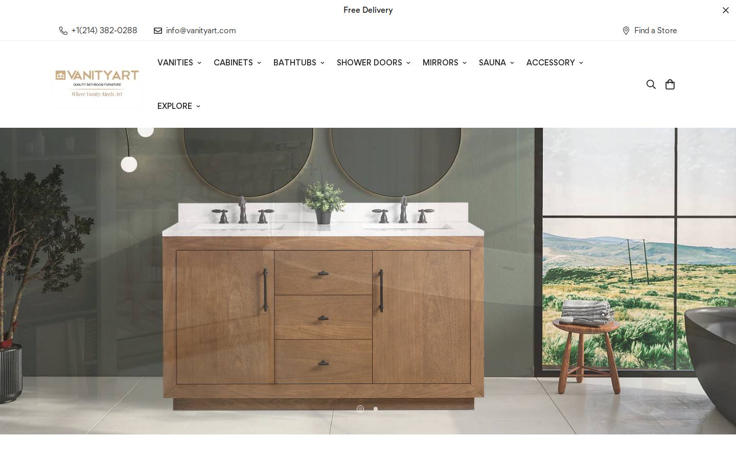 Vanityart homepage screenshot