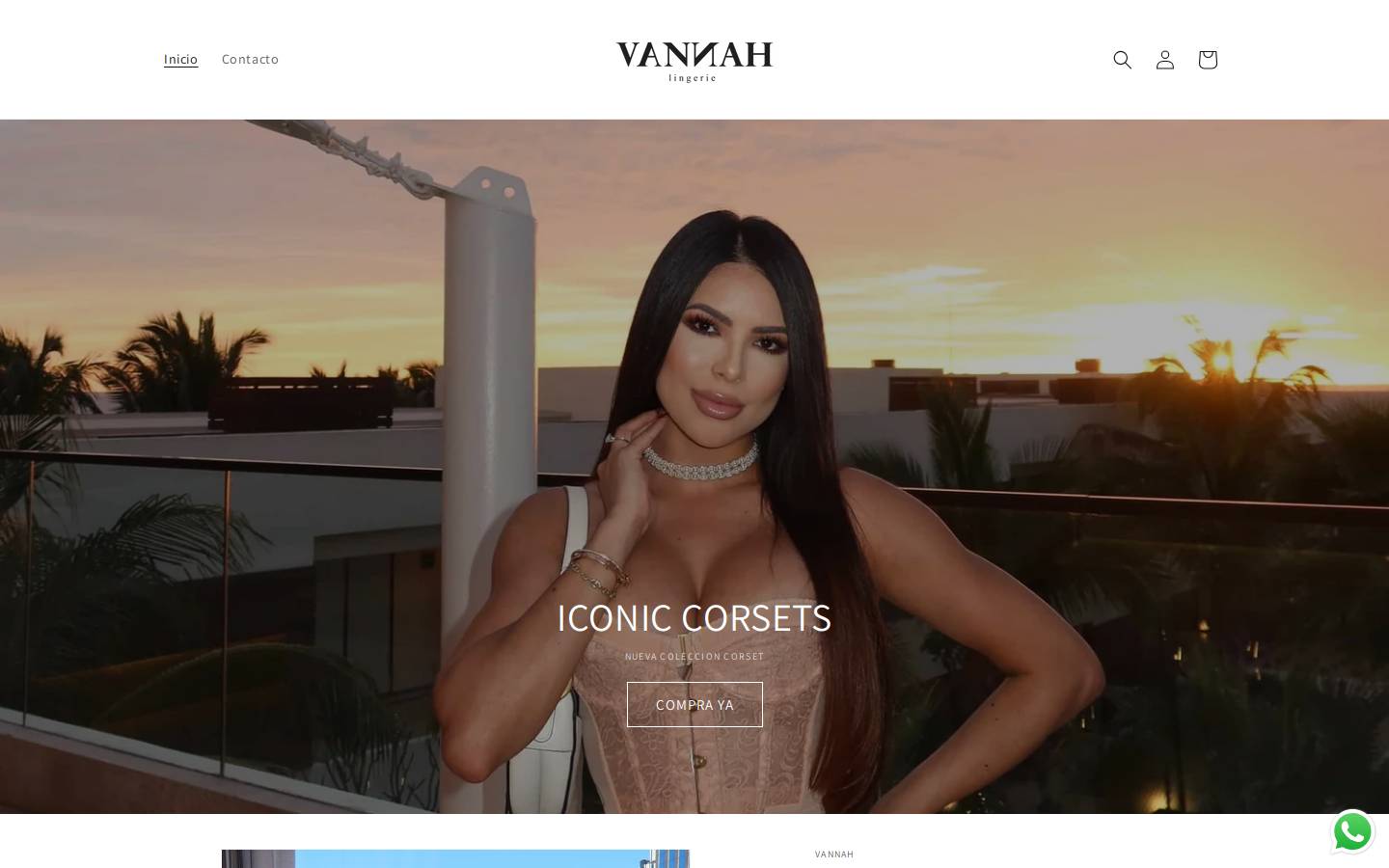 vannah.co homepage screenshot