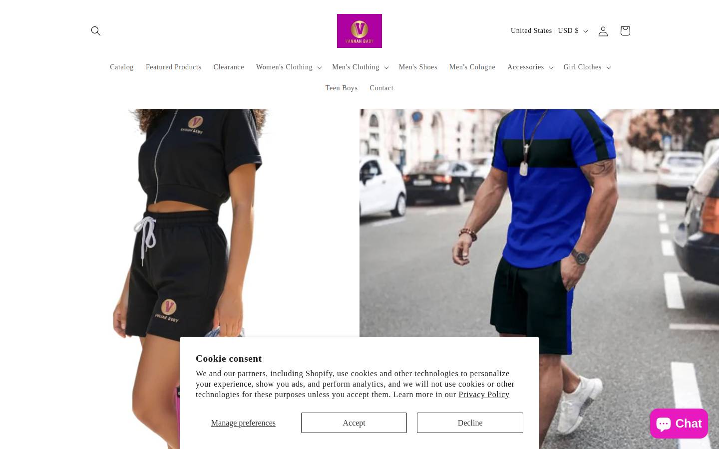 vannahbabyllc.com homepage screenshot