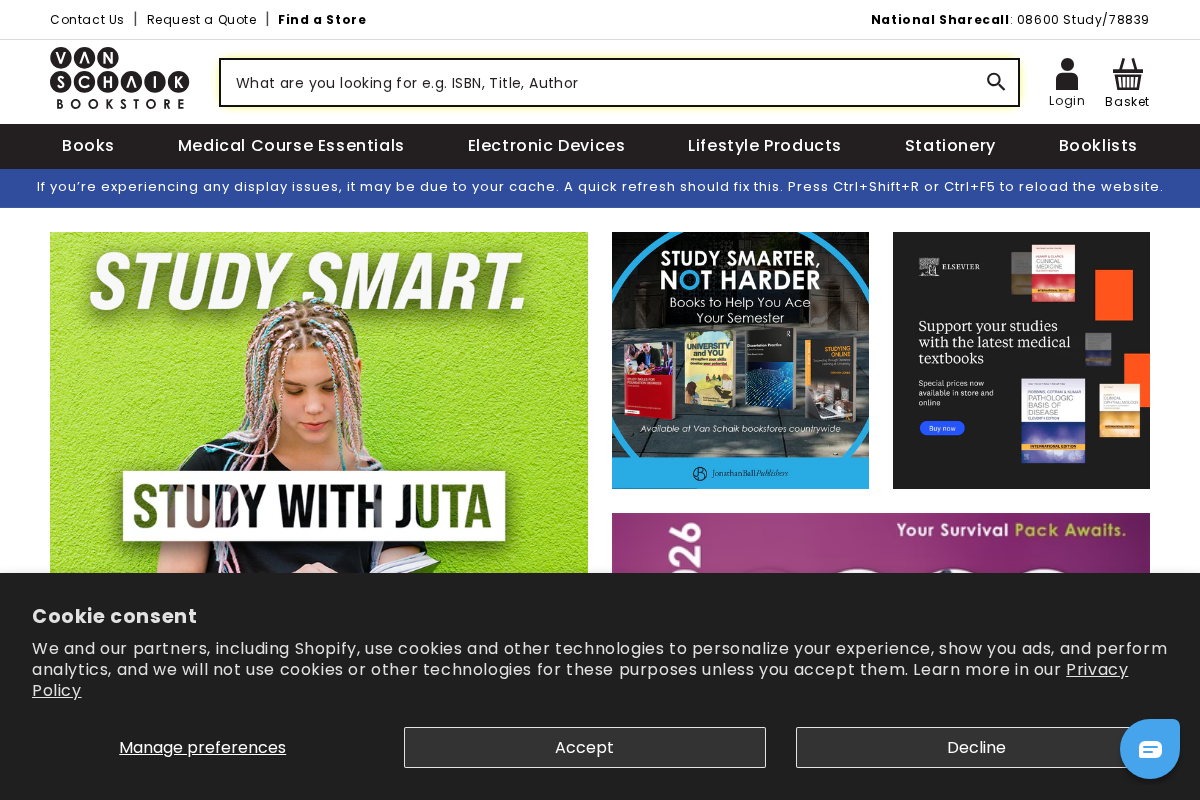 Van Schaik homepage screenshot