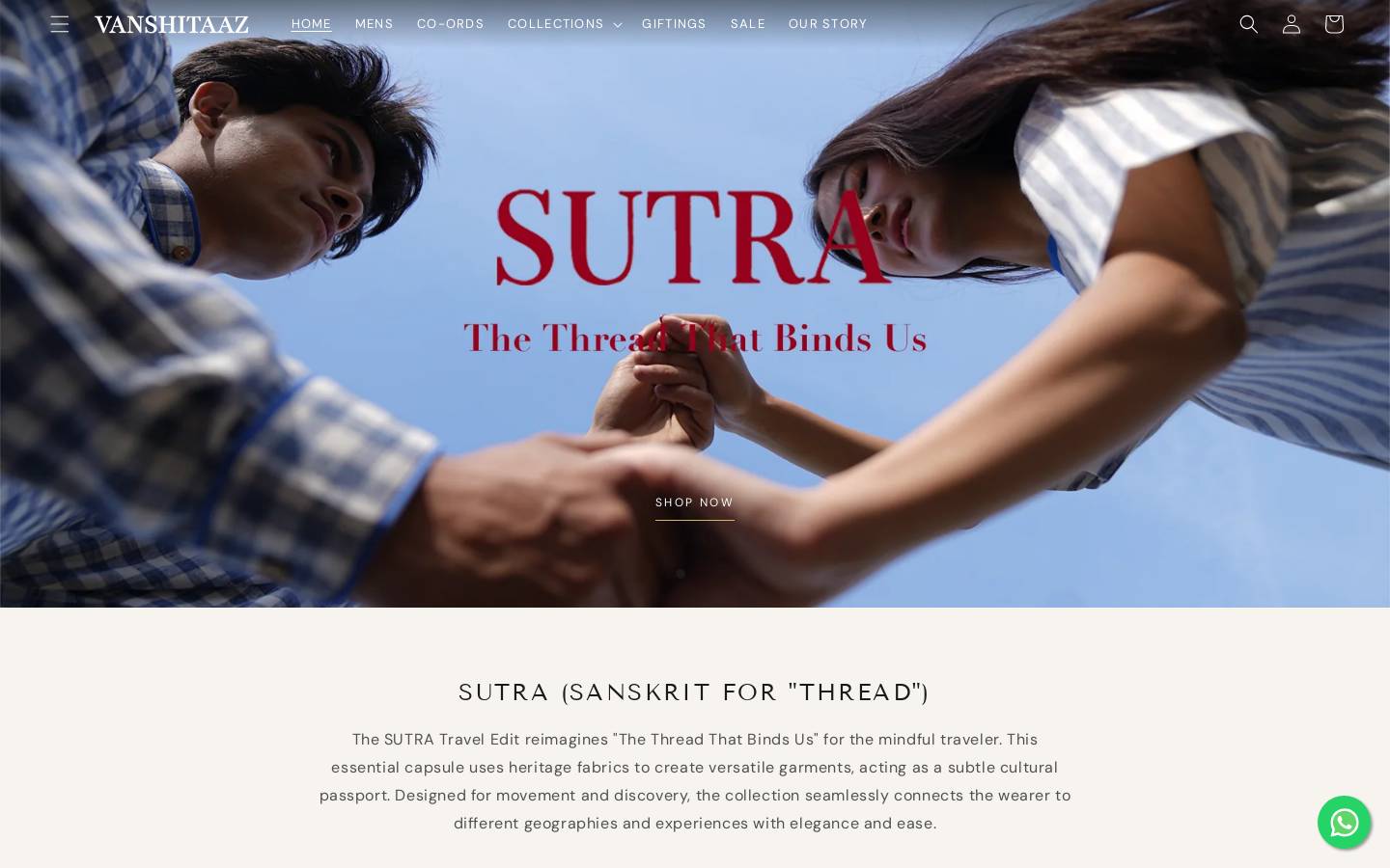 vanshitaaz.in homepage screenshot