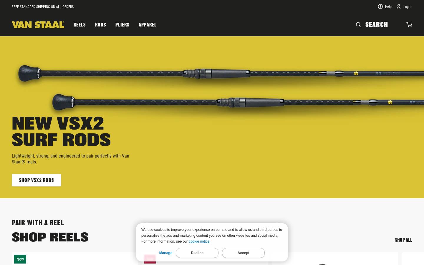 vanstaal.com homepage screenshot