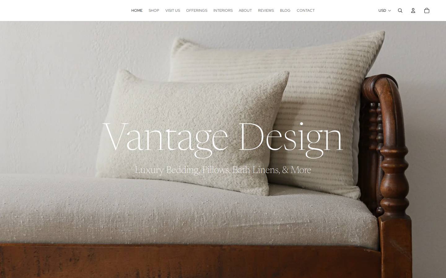 vantagedesignco.com homepage screenshot