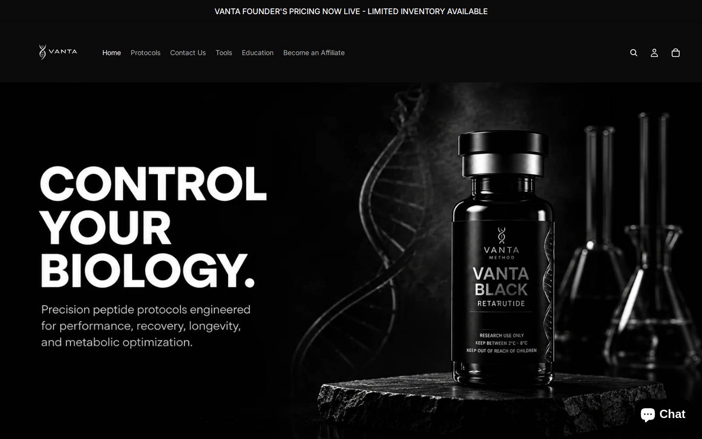 vantamethod.com homepage screenshot