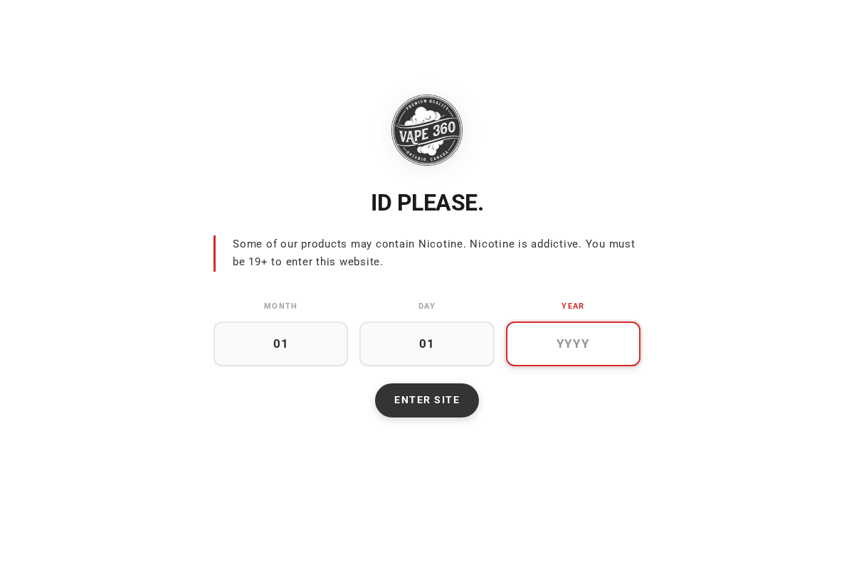 Vape360 homepage screenshot