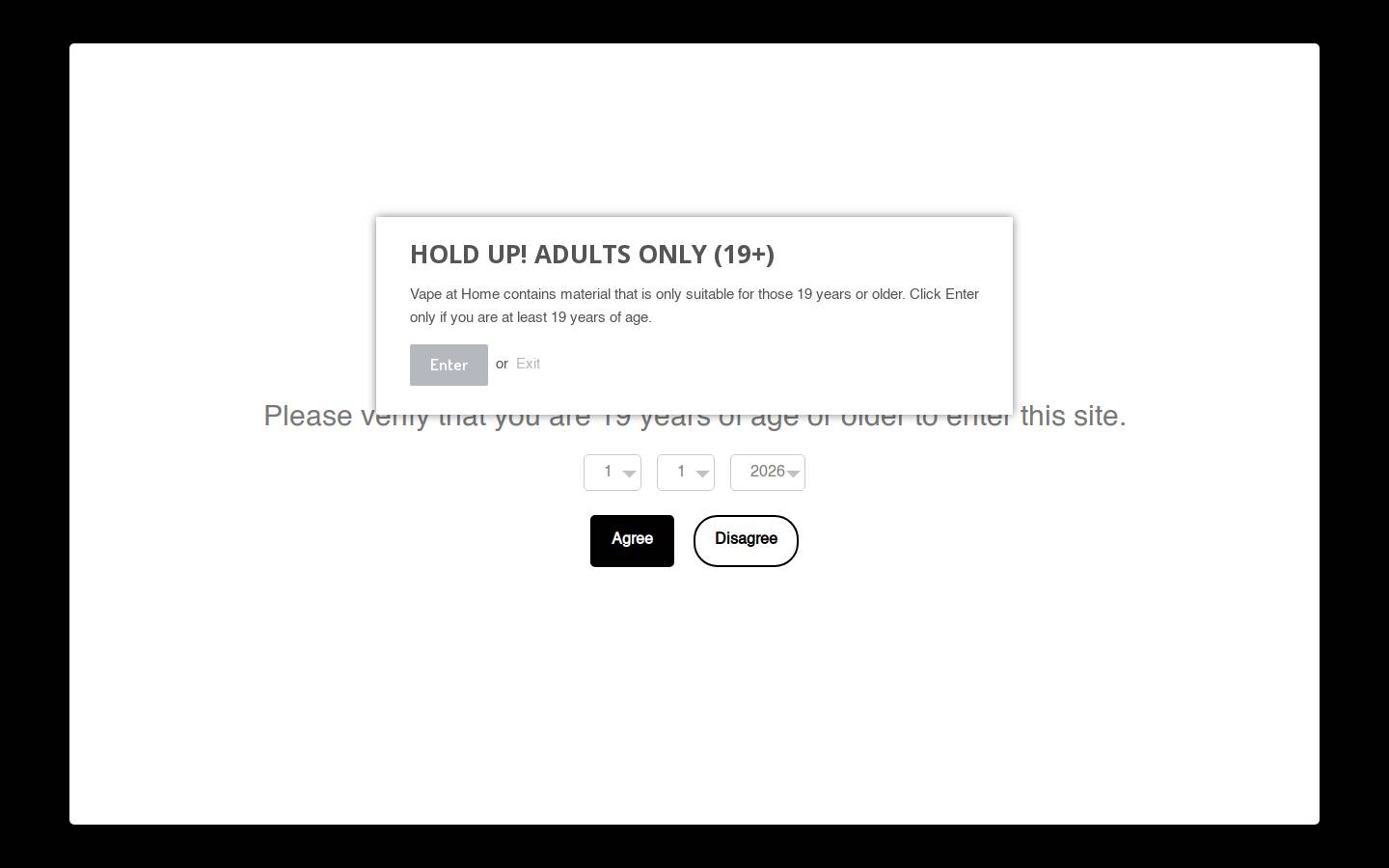 vapeathome.ca homepage screenshot