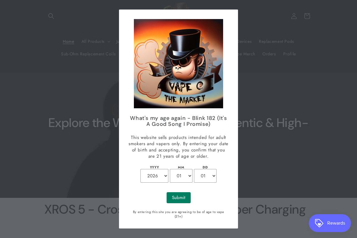 vapeatthemarket.com homepage screenshot