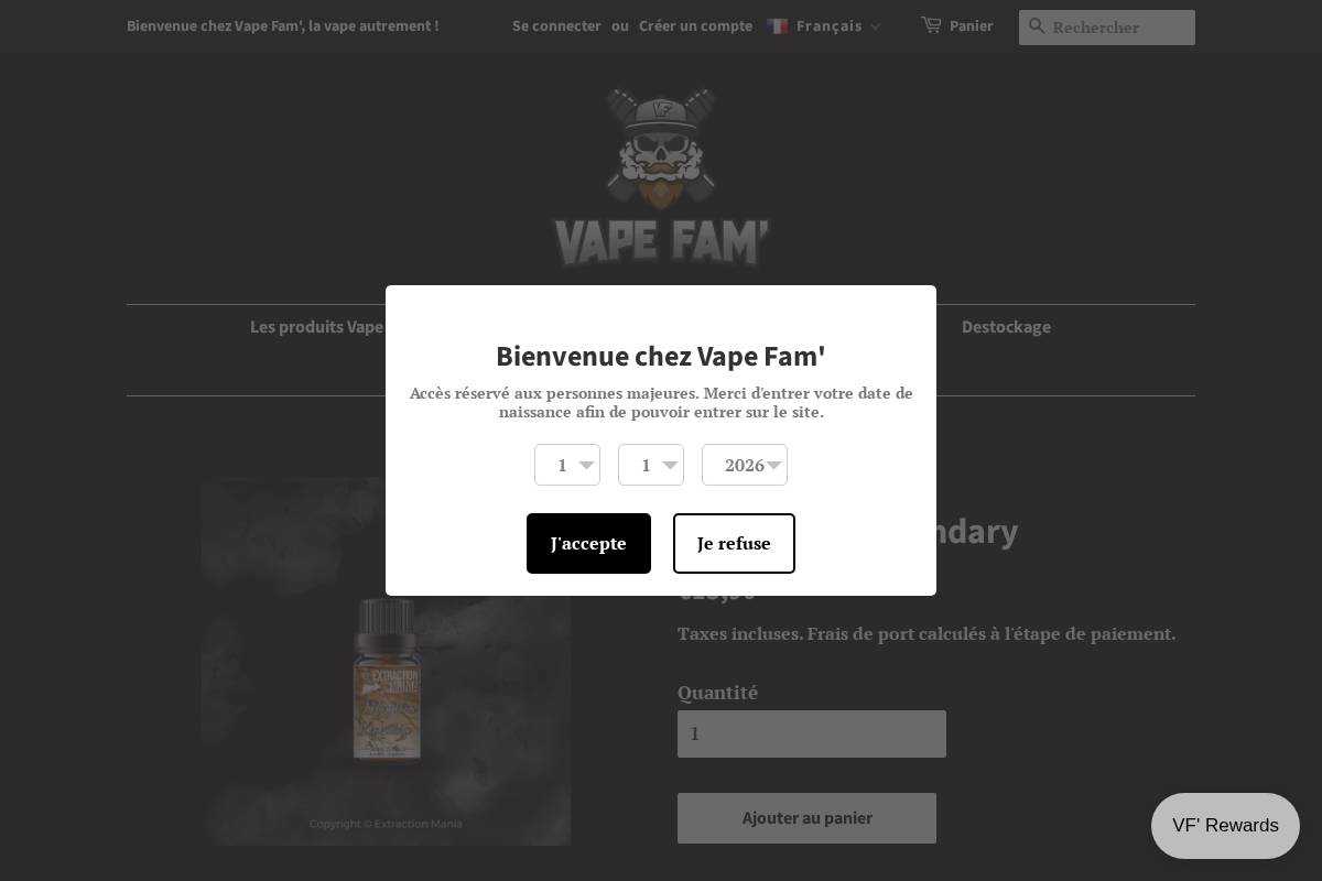 vapefam.fr homepage screenshot