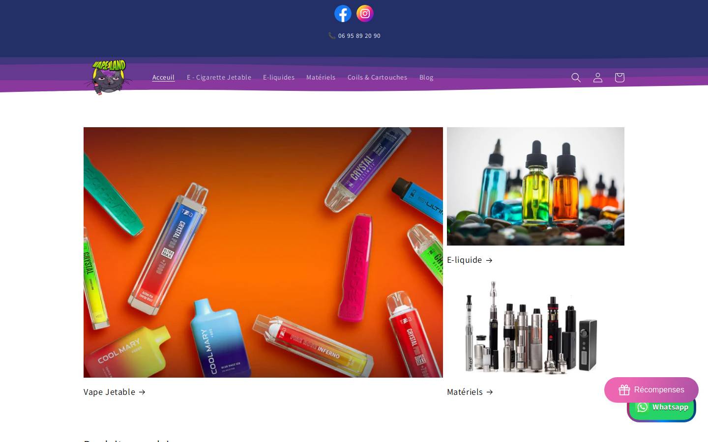 vapemaroc.com homepage screenshot